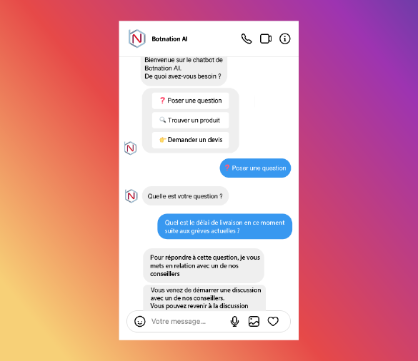 chatbot insta