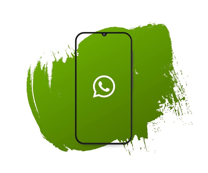 WhatsApp fond vert