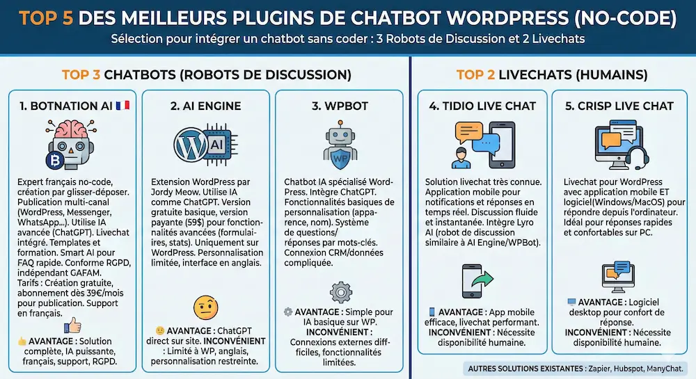 meilleur chatbot wordpress