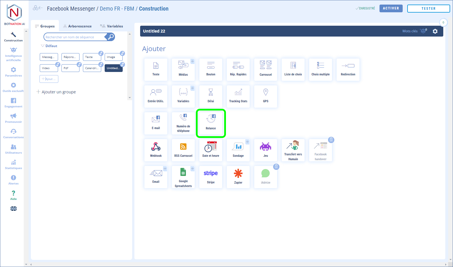 comment relancer la conversation par message