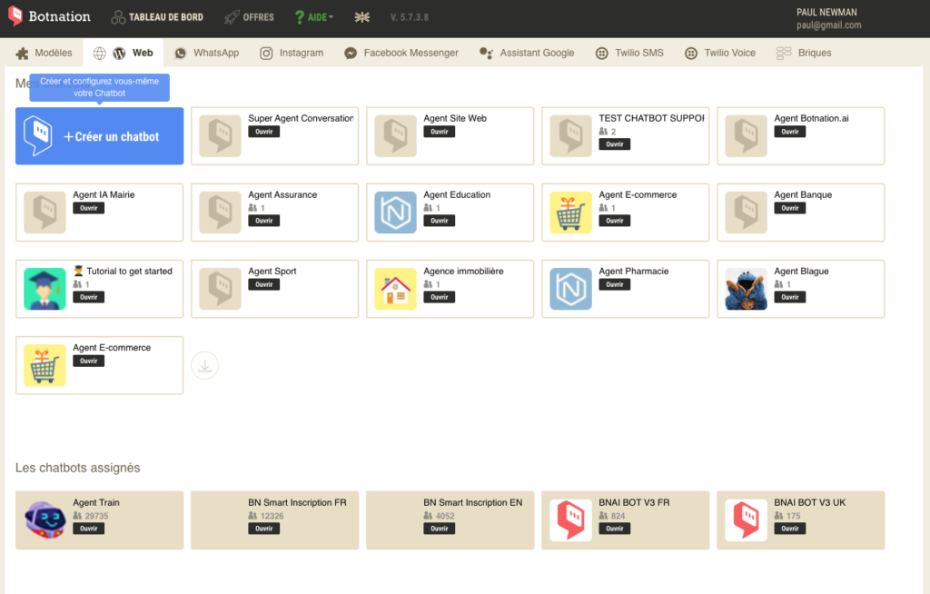 botnation-dashboard-agent-conversationnel-IA-chatbot