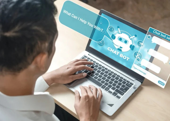 chatbot sur ordinateur