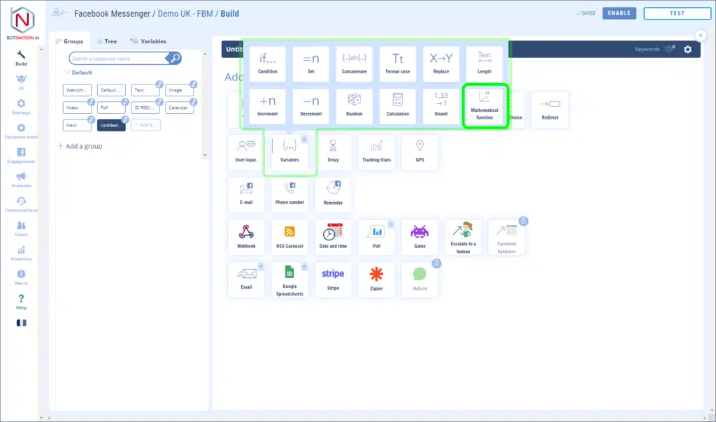 Mathematical function feature - Icon