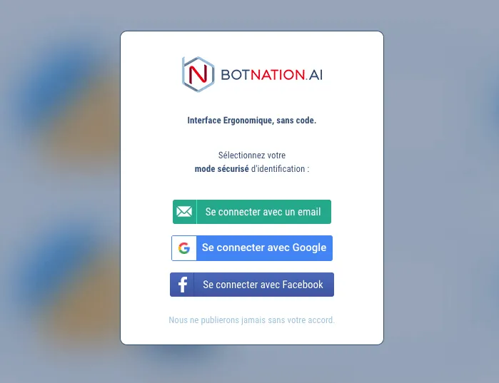 Inscription &agrave; Botnation