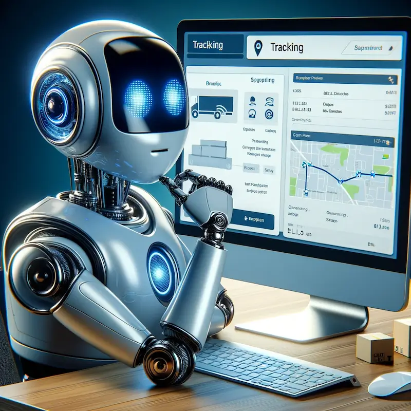 Parcel tracking conversational commerce