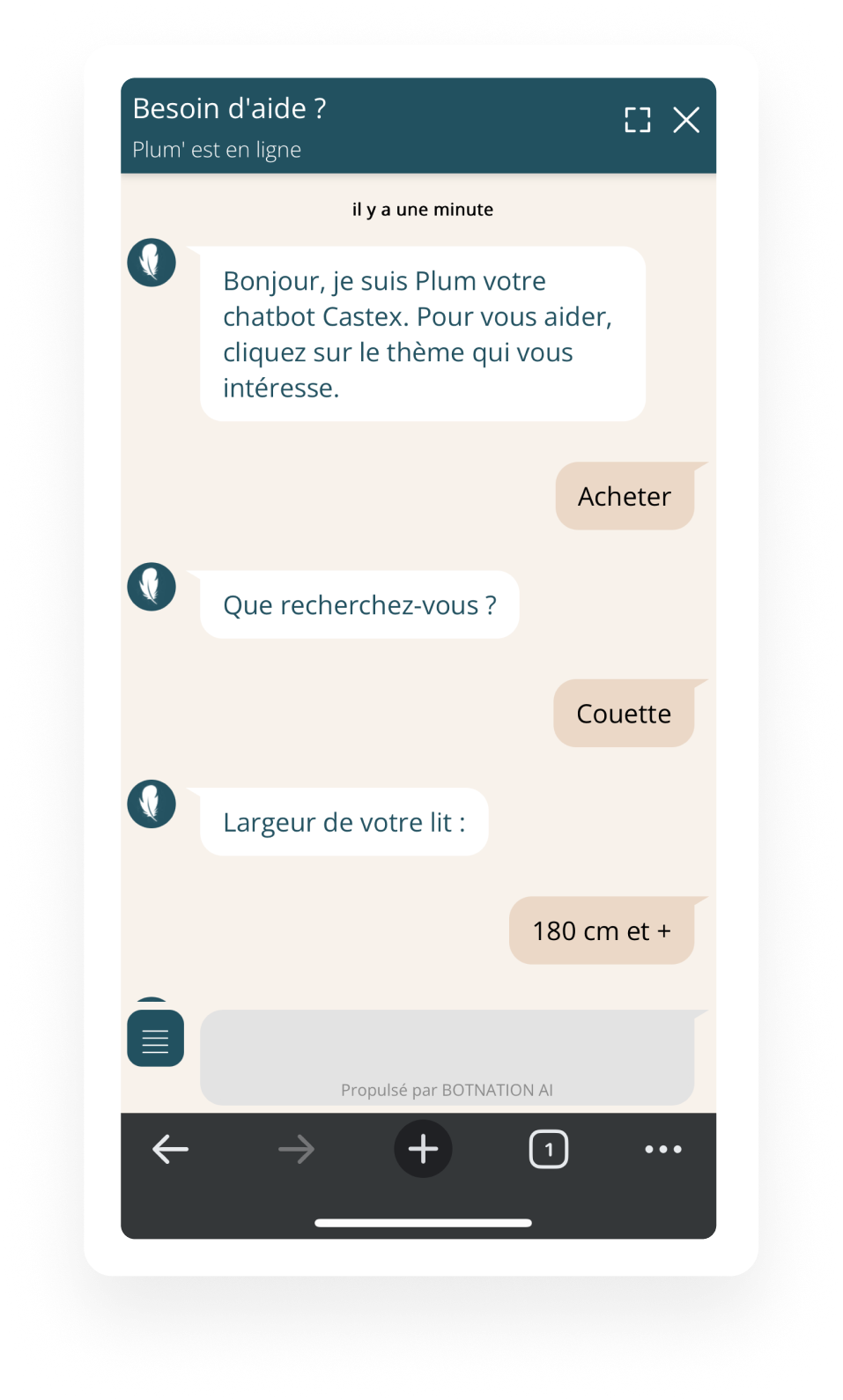 manufacture-castex-couette-chatbot-accueil