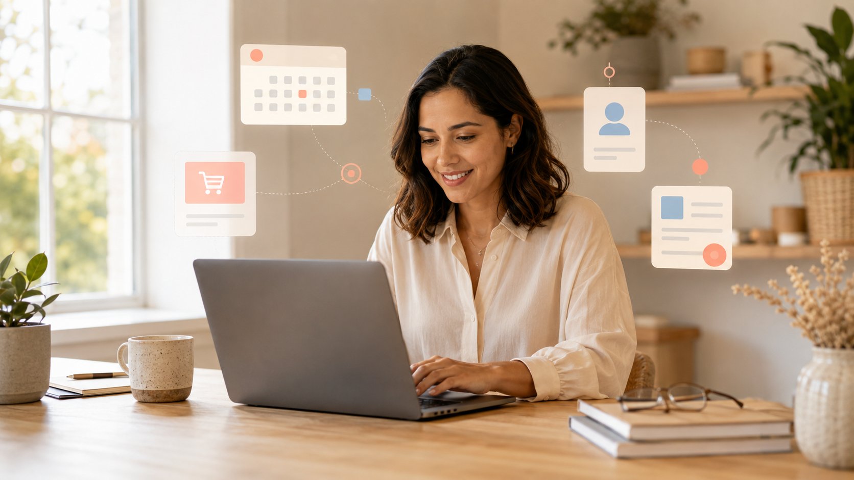 Chatbot connecté à des outils (agenda, e-commerce, contacts) pour des données en temps réel