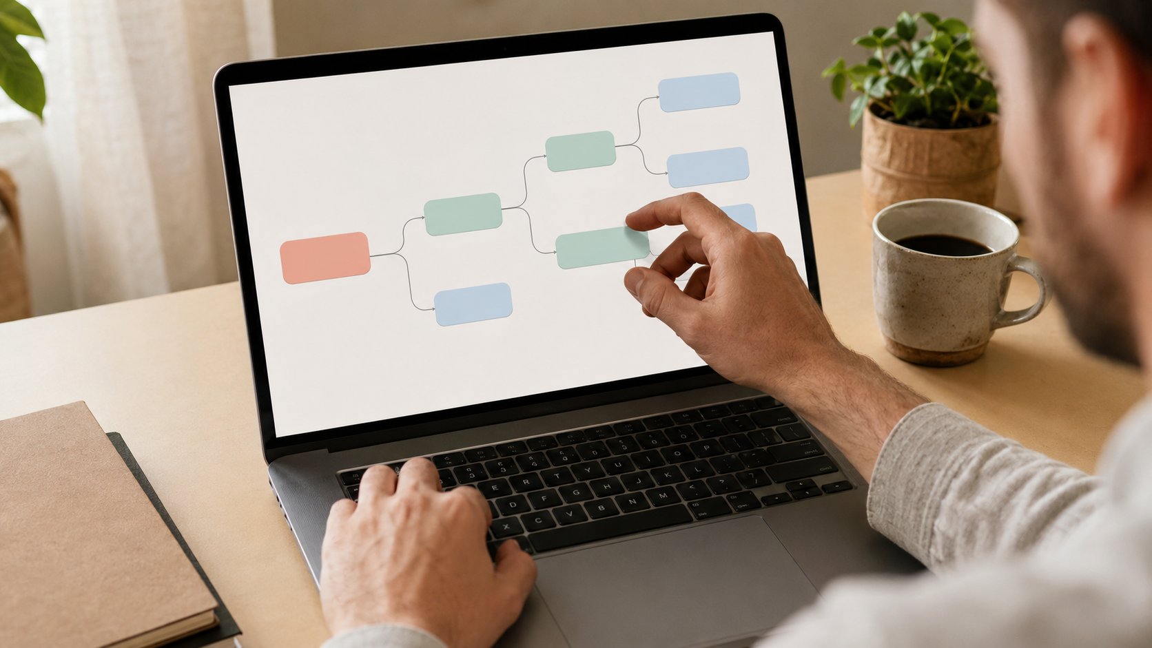 Création d'un chatbot no-code en assemblant un scénario de conversation