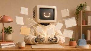 Former un chatbot depuis ses propres donnees : mascotte Botnation absorbant documents, PDF et fichiers