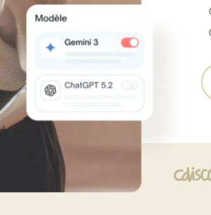 Sélecteur de modèle de l'éditeur Botnation avec Gemini 3 activé et ChatGPT 5.2