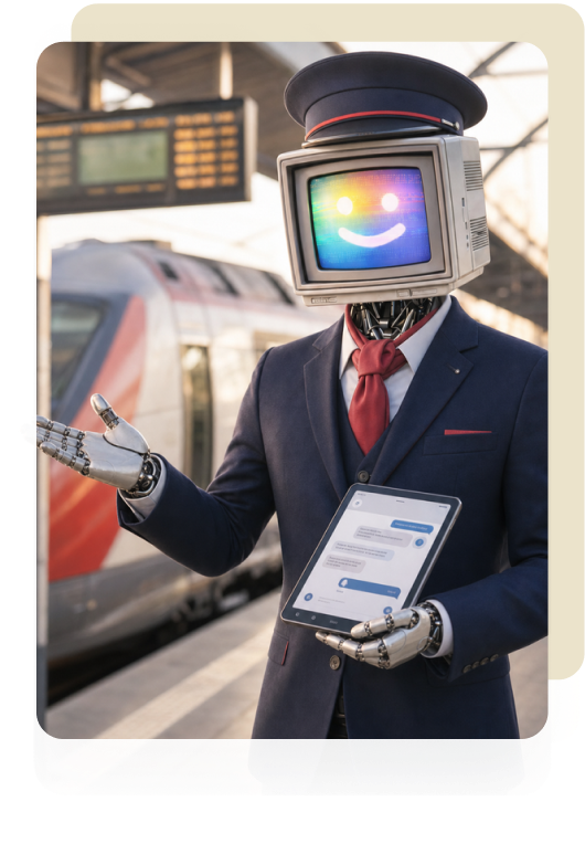 Chatbot transport Botnation - assistant virtuel pour les voyageurs en gare